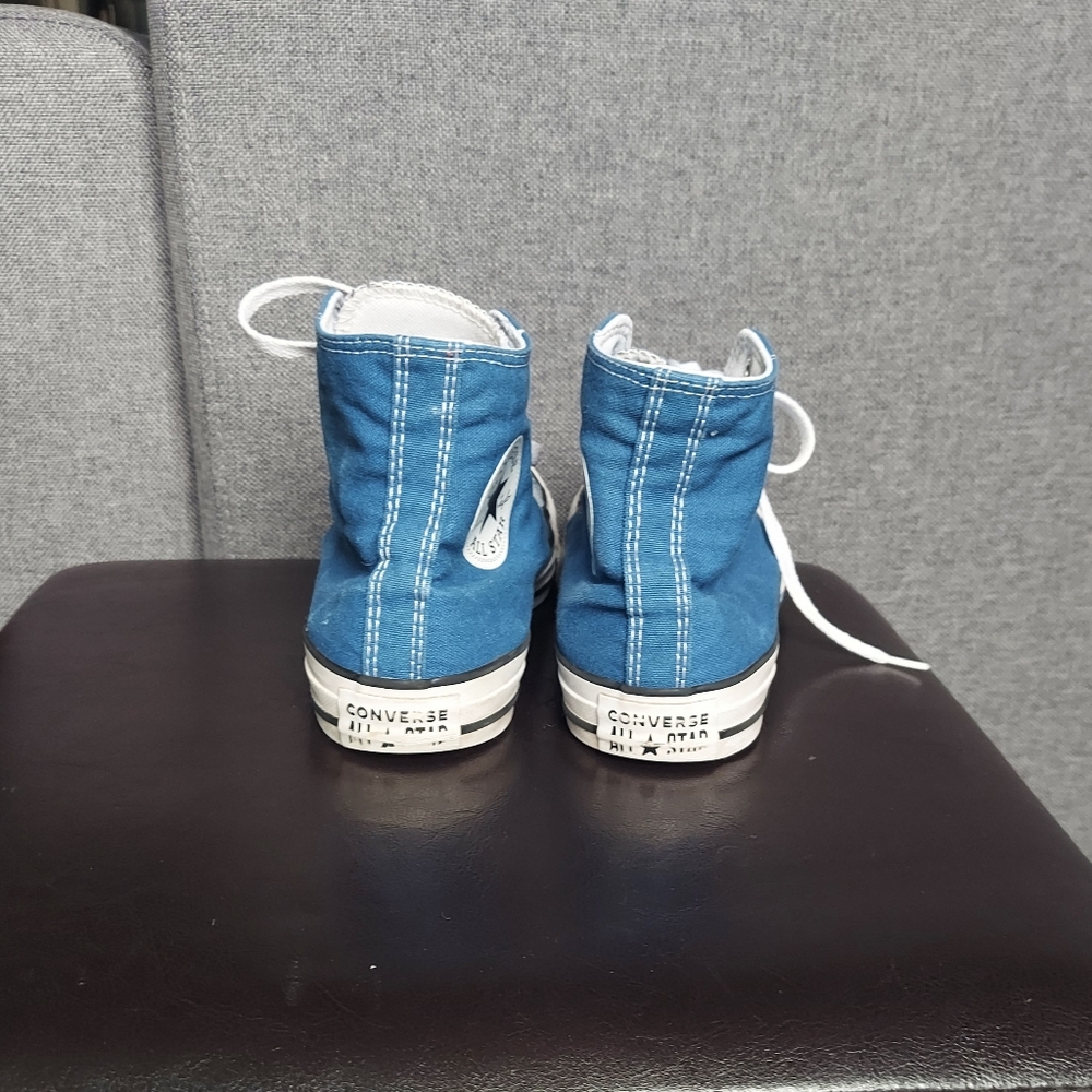 Converse Chuck Taylor All Star Hi Top Blue Womens 7 - Picture 8 of 10